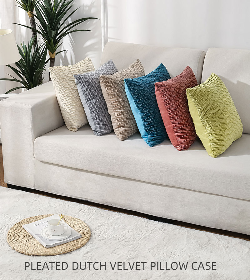 D-_velvet pleated cushion cover, shams, pillow cases-1_03