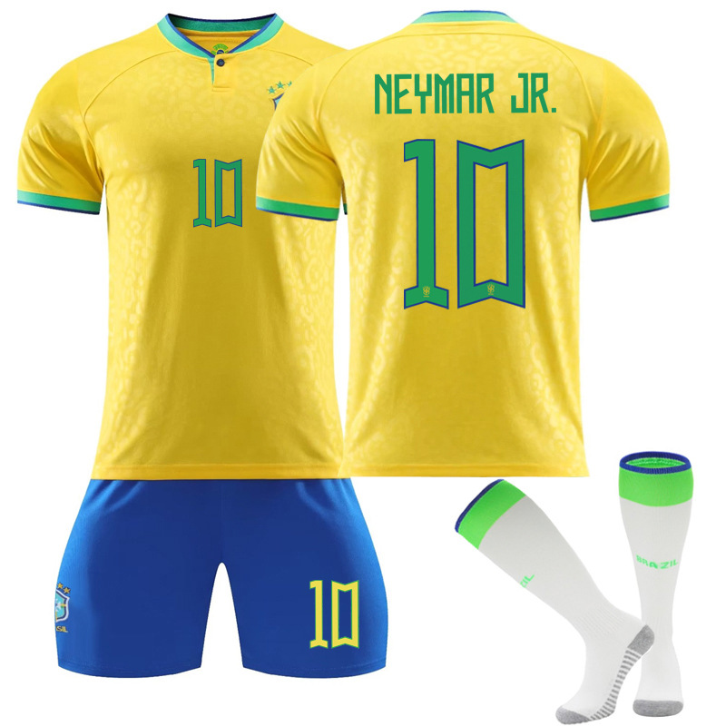 petroleum ihærdige træner 22-23 World Cup Brasilien nr. 10 Fodbolddragt Neymar JR. size-16 d6ac |  size-16 | Fyndiq
