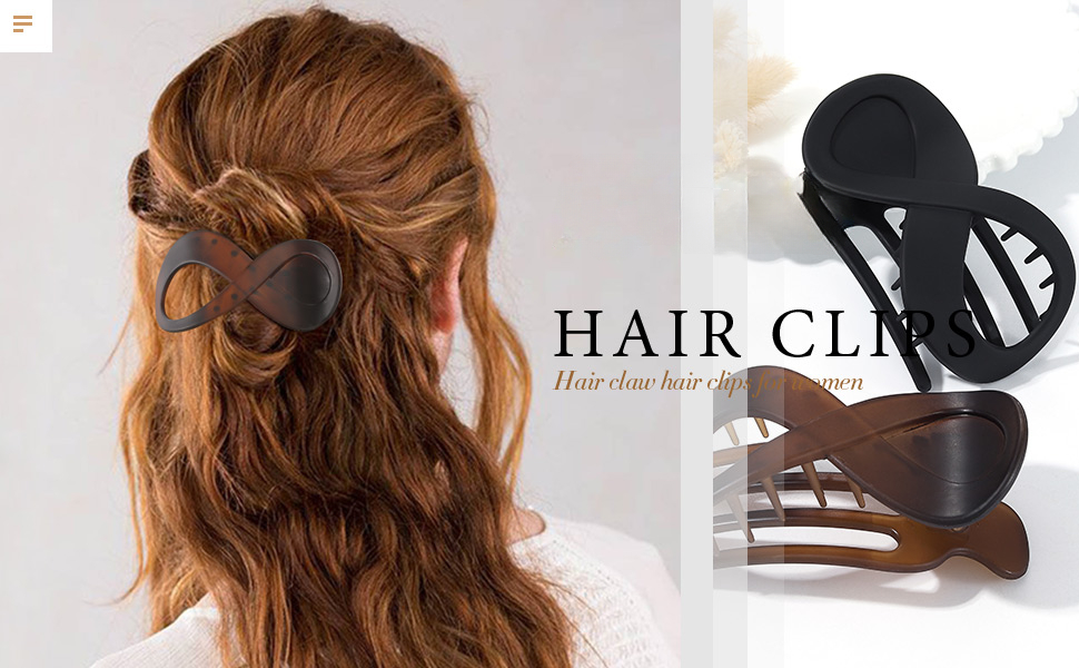 Large Side Slide Hair Clips for Women