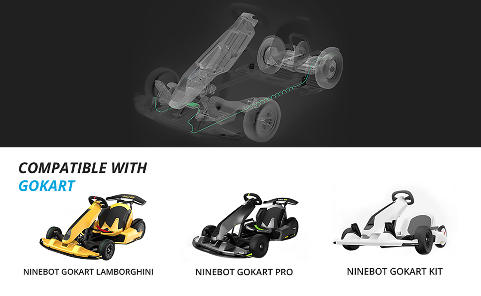 fk　Ninebot Gokart Kit Segway Ninebot Electric GoKart Pro Drift Kit - M4M