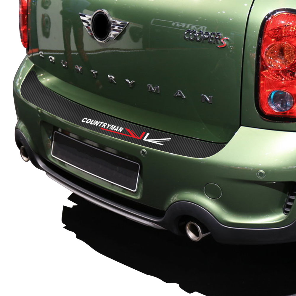 5D Carbon Vinyl Decals Rear Bumper Guard Stickers for Mini Cooper Countryman  F60