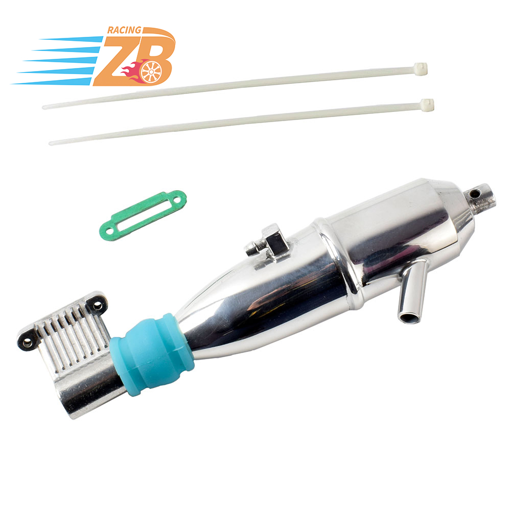 HSP 102009 Nitro RC Car Upgrade Tuned Aluminium Exhaust Pipe
