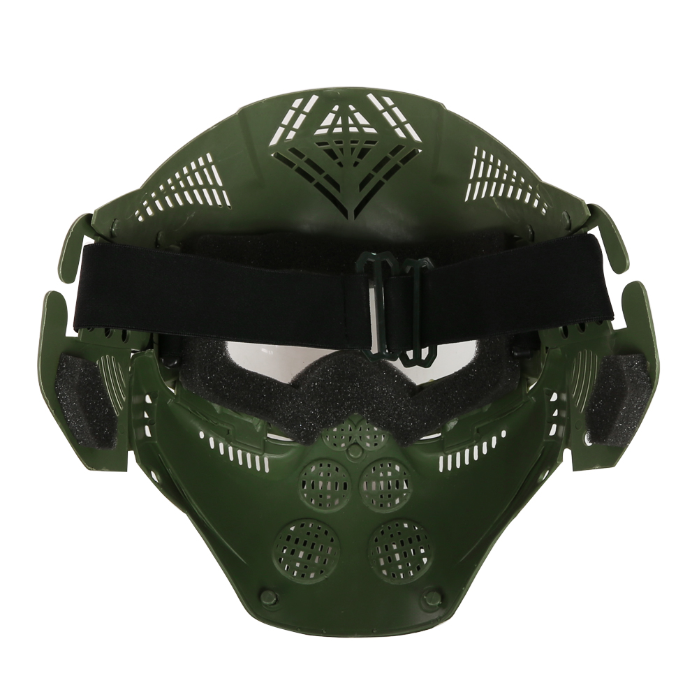 Tactical Military Game Paintball Airsoft Green Full Face Protective
