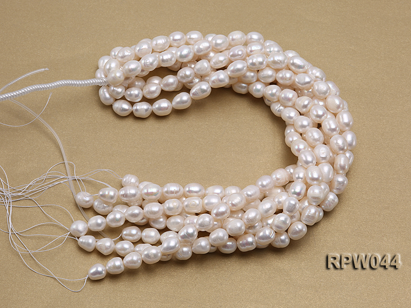 Real Natural Gray Freshwater Cultured Pearl String Strand for Women Jewelry 15"