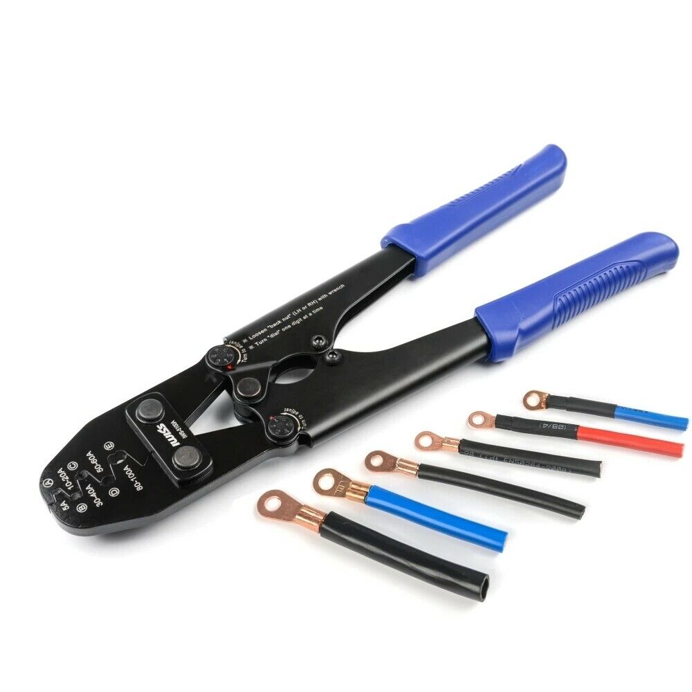 IWS5100A Battery Lugs Open Barrel Connectors Crimping Tool + Open