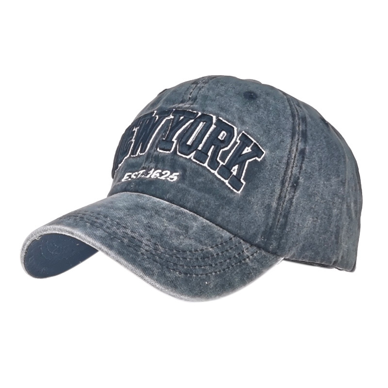 Distressed Faded WASHED DENIM Vintage Style Trucker Baseball