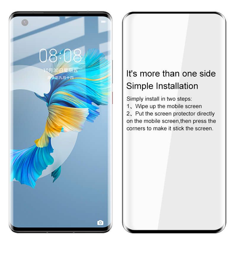 For Huawei Mate40 Pro 5g Imak Full Cover 3d Tempered Glass Screen Protector - How To Make Corner Of Screen Protector Stick For Huawei Mate40 Pro 5g Imak Full Cover 3d Tempered Glass Screen Protector - How To Make Corner Of Screen Protector Stick