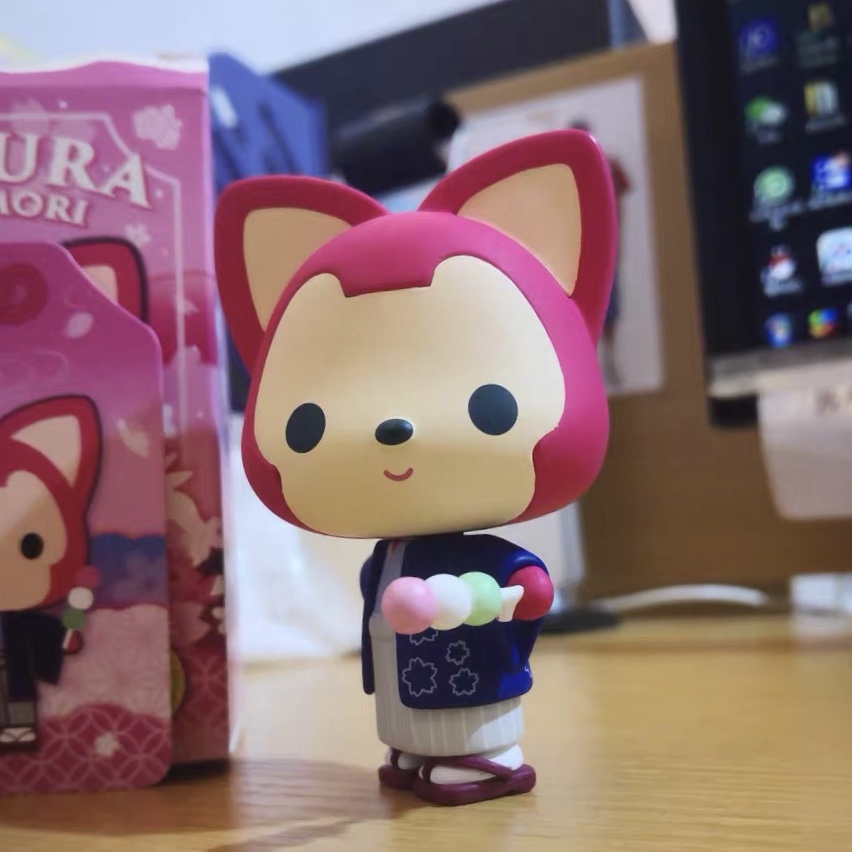 ALI THE FOX Dream Castle Sakura Omamori Meatball Mini Figure Designer Art Toy 