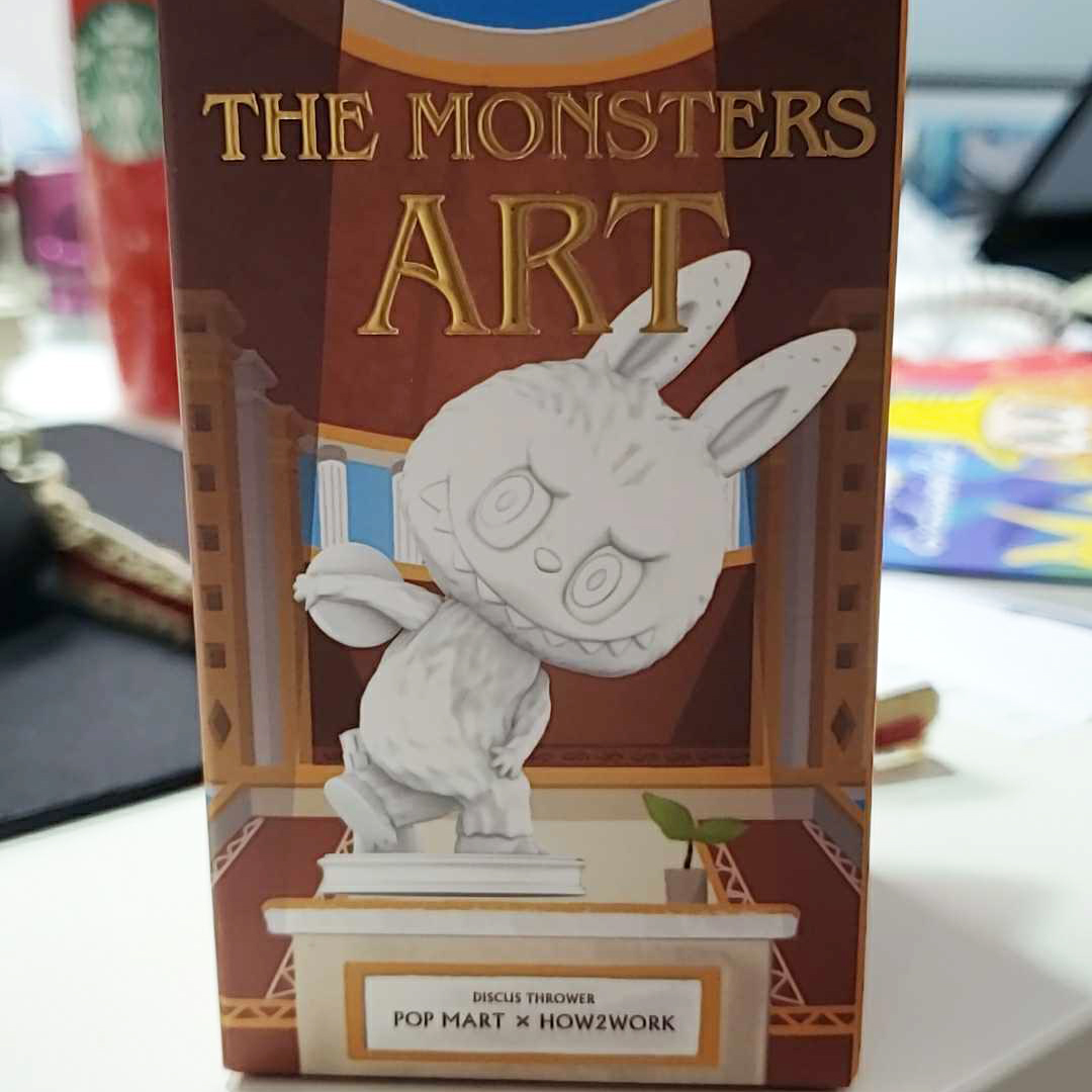POP MART x HOW2WORK Labubu The Monsters Art Girl With A