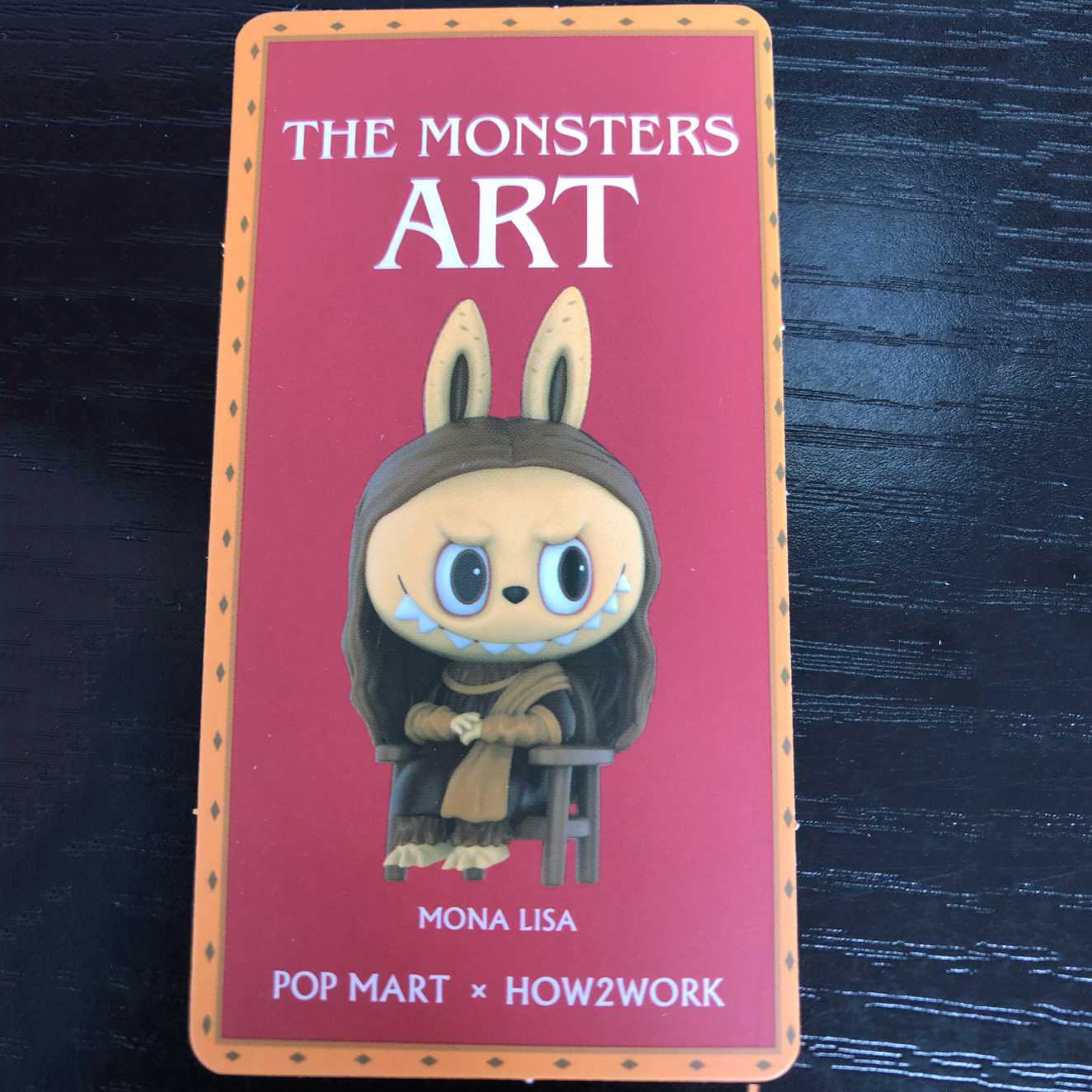 POP MART x HOW2WORK Labubu The Monsters Art Mona Lisa Mini