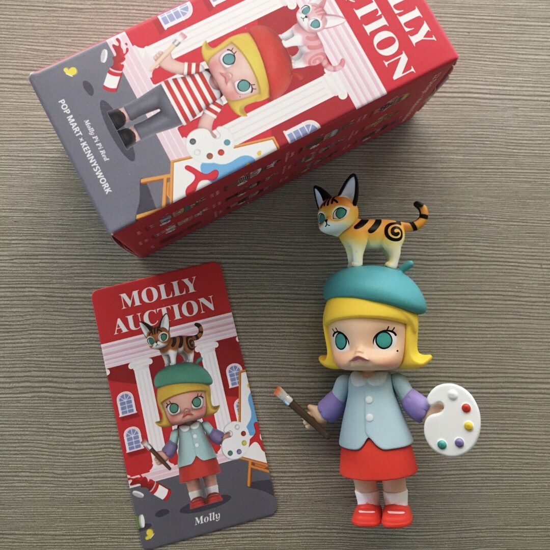 POP MART x KENNYSWORK Molly Auction Molly Blue Mini Figure