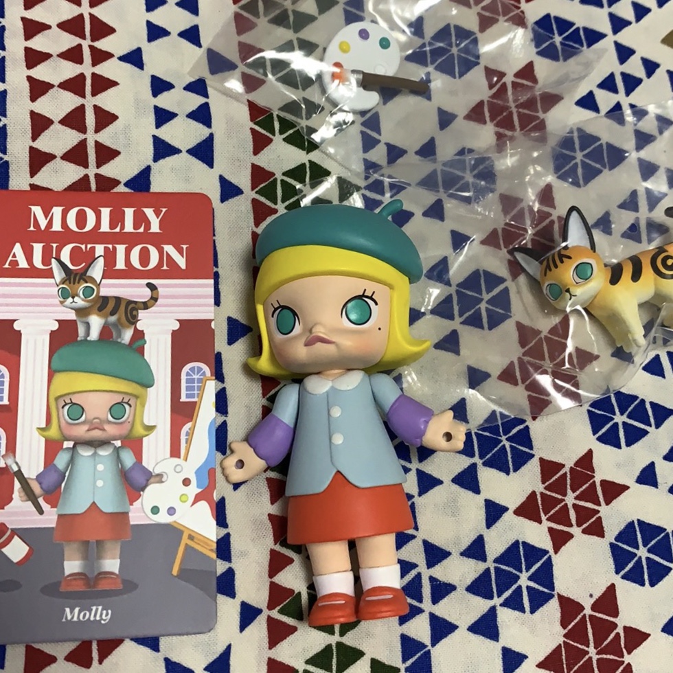 POP MART x KENNYSWORK Molly Auction Molly Blue Mini Figure | eBay