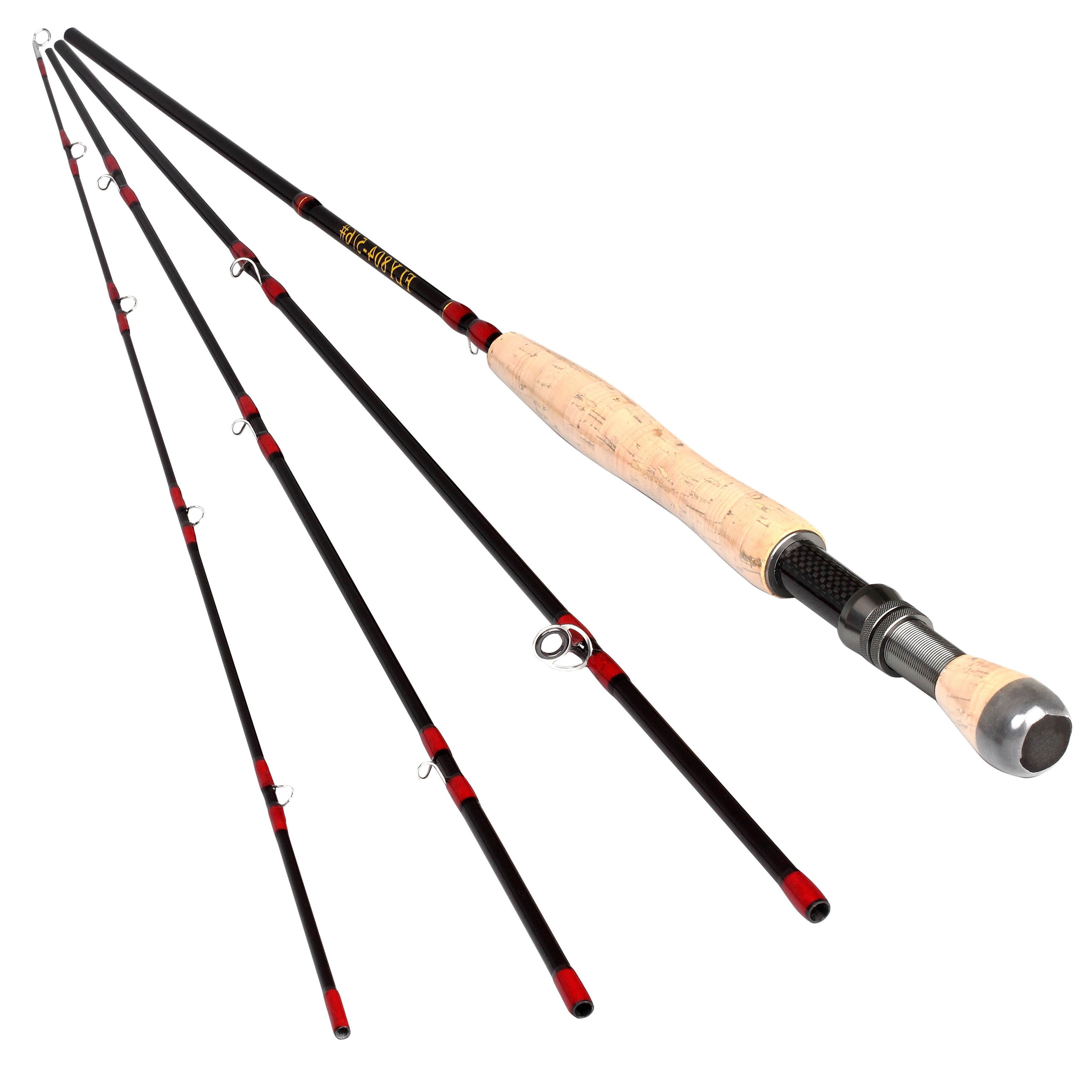 luminous fiber fishing rod