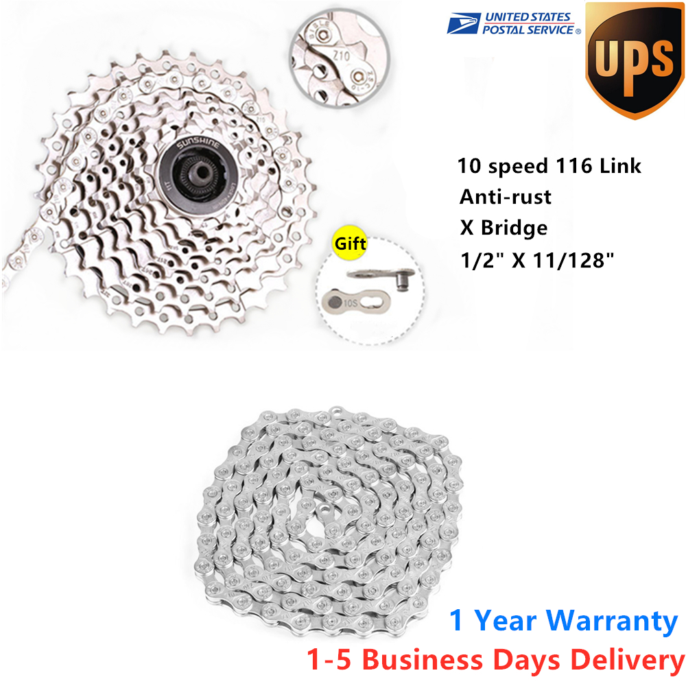 8//9//10//11 Speed Bicycle Chain 116L MTB Road Racing Bicycle Freestyle Chain
