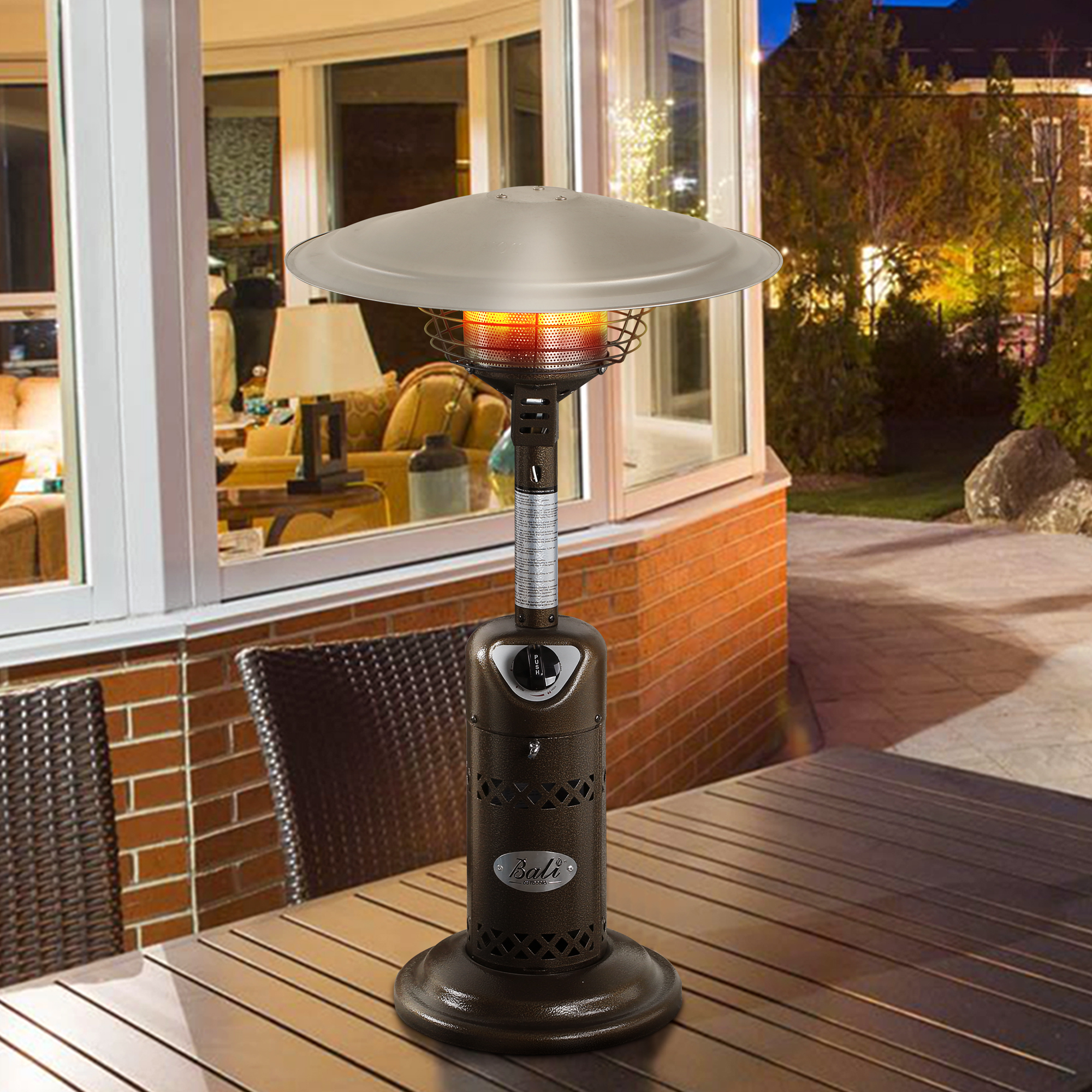 BALI OUTDOORS Portable Patio Heater, Outdoor Propane Table Top Heater