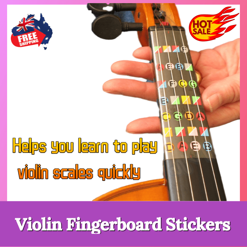 4/4 Violin Fiddle Fingerboard Chord Note Stickers Violin Beginer