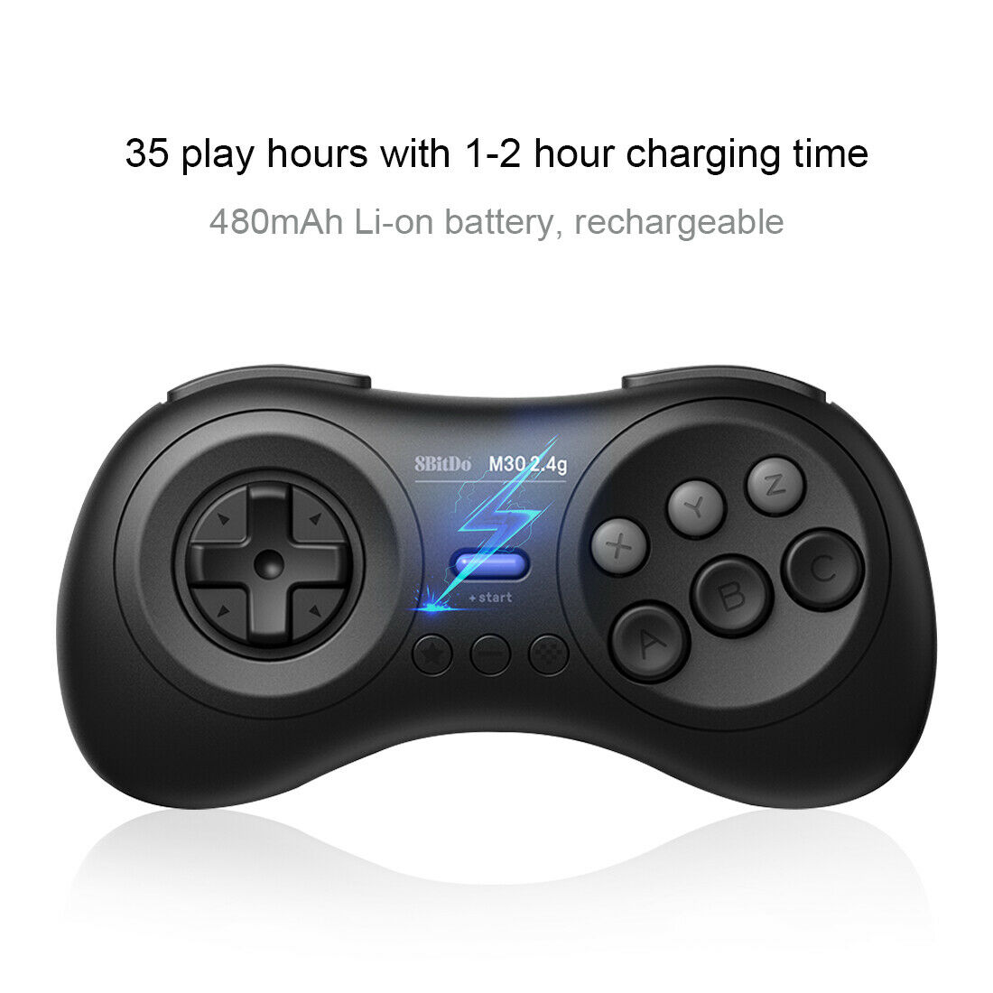 8Bitdo Wireless Controller 2.4G Gamepad for Sega Genesis Mini & Mega