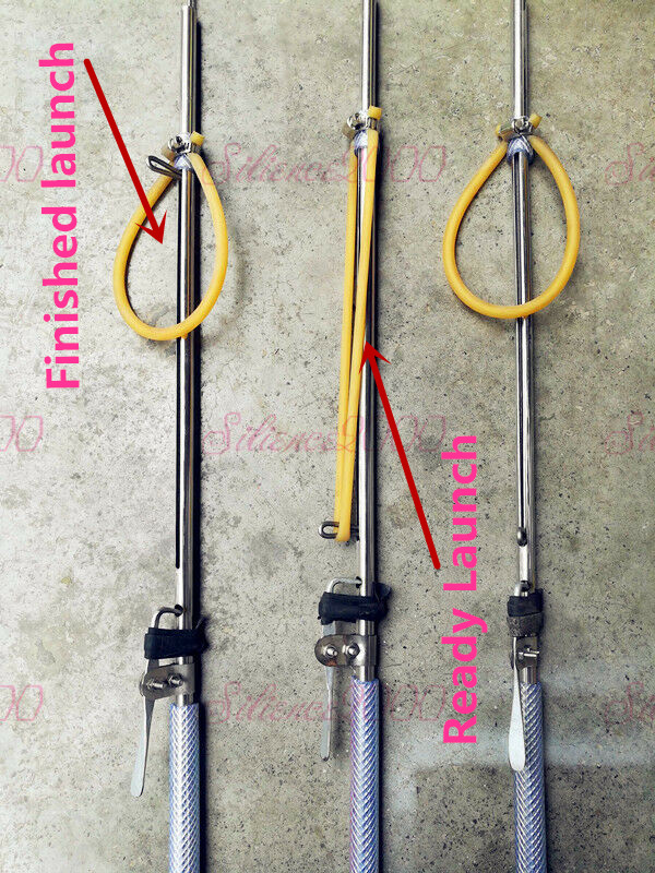 1Pc Stainless Steel Rubber Band Ejection Fish Gun Diving Gunswithout