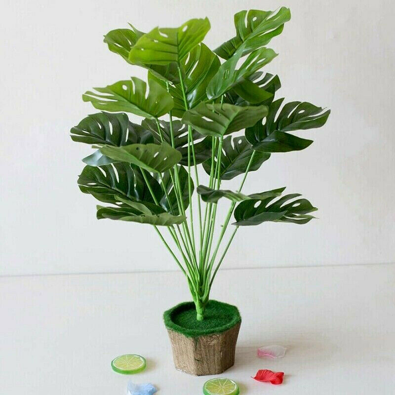 Artificial Tropical Leaves Tree Fake Plants In/Outdoor