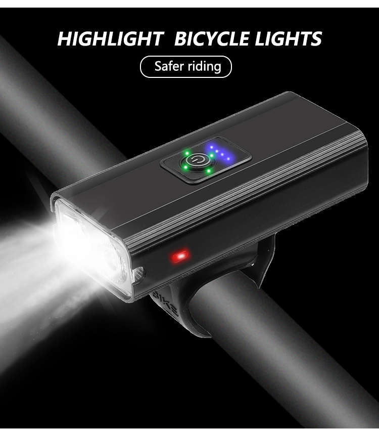 65000LM LED Bicycle Light USB Rechargeable Bicycle Flood Lamp Front Headlight