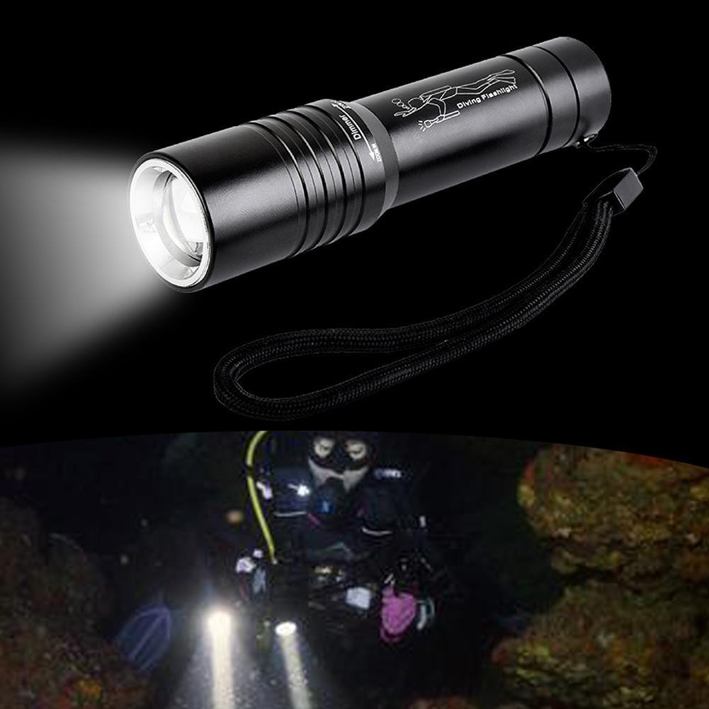 Diving Light 60000 Lumens LED Dive Flashlight Lamp Torch 12M Underwater ...