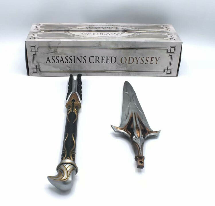 57CM Assassin/'s Creed Odyssey Leonidas PVC Spear 9th Generation COS Sleeve Sword