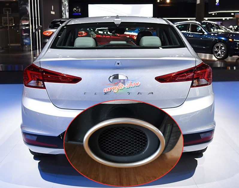 For Hyundai Elantra 2019 2020 Stainless Steel Rear Exhaust Muffler Tip