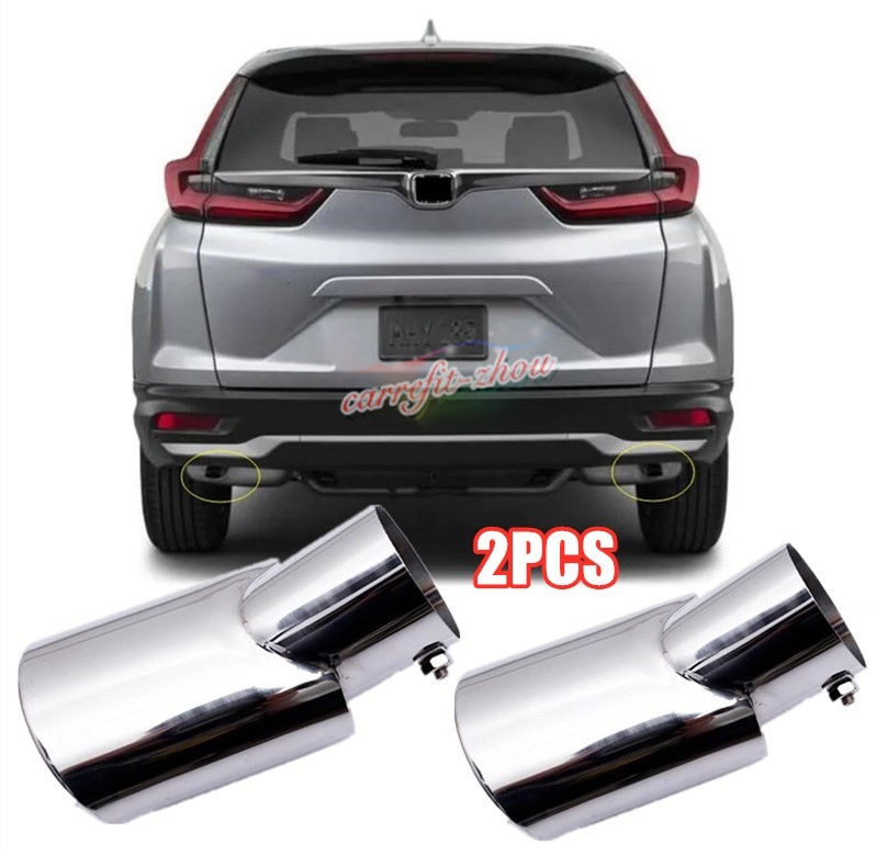 For HONDA CRV 2020 2021 EX LX Stainless Rear Exhaust Muffler Tip End