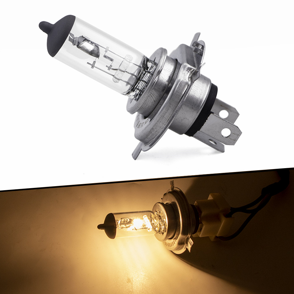 12V 35W H4 Motorcycle Super Bright Headlight Lamp Fog Light Halogen Bulb eBay