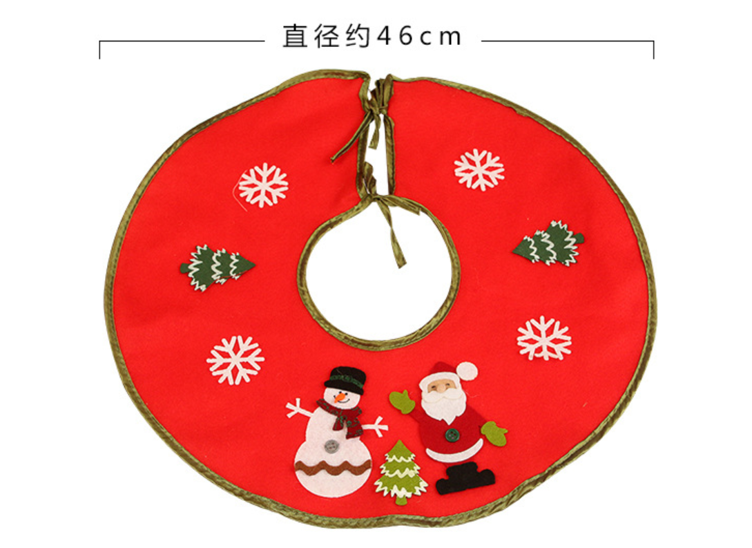 Christmas Tree Skirt Felt Apron Stands Base Cover Floor Mat Xmas Decoration UK