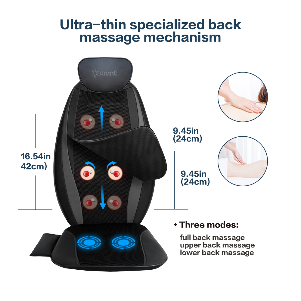 Aront Shiatsu Back Massager Chair Cushion with Heat eBay