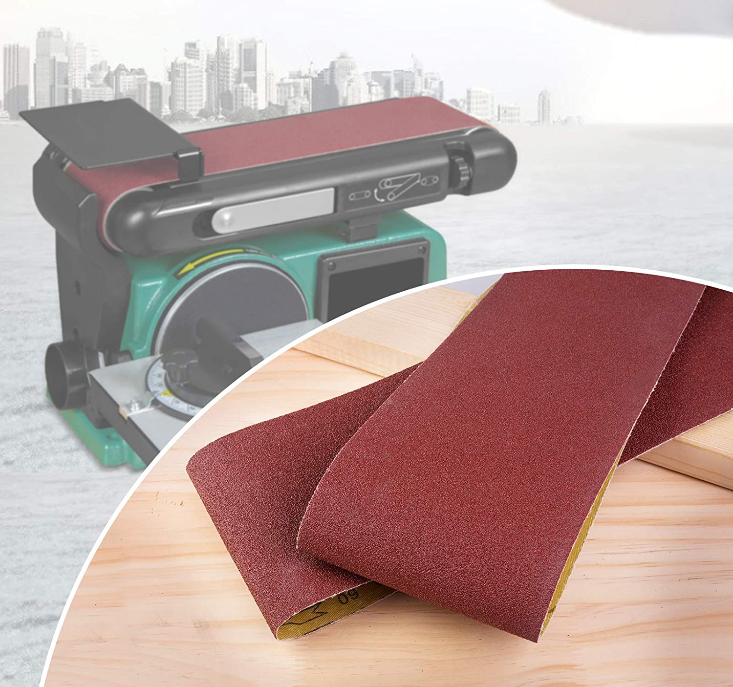 6x48 Inch Belt Sander Sanding Belts 6PCS Aluminum Oxide Belt Sandpaper