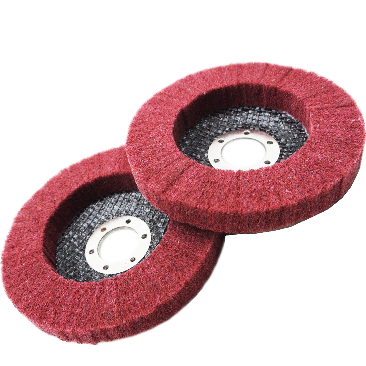 5 PCs 41/2'' Nylon Fiber Flap Polishing Wheel Flap Disc 320Grit