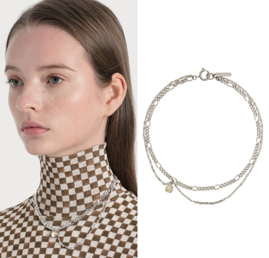 Women Justine Clenquet Necklace Choker Charm Pendant Clavicle