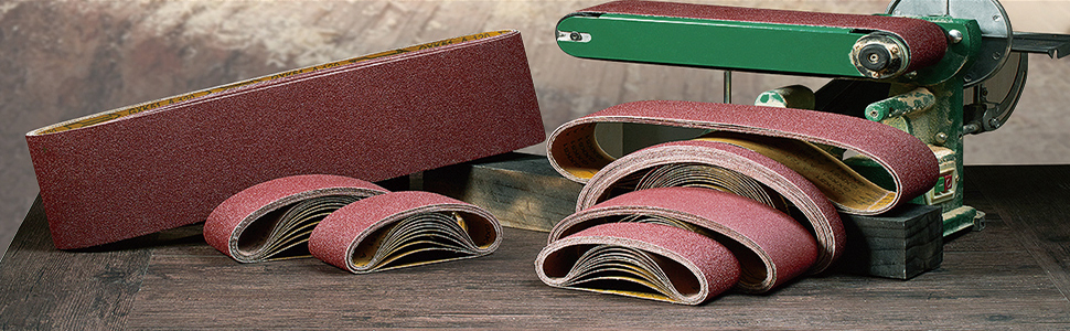 Uxcell 5 Packs Sanding Belts 4 X 24 Inch Belt Sander Paper 40 Grit Aluminum Oxide Sandpaper For Polishing Wood Metal