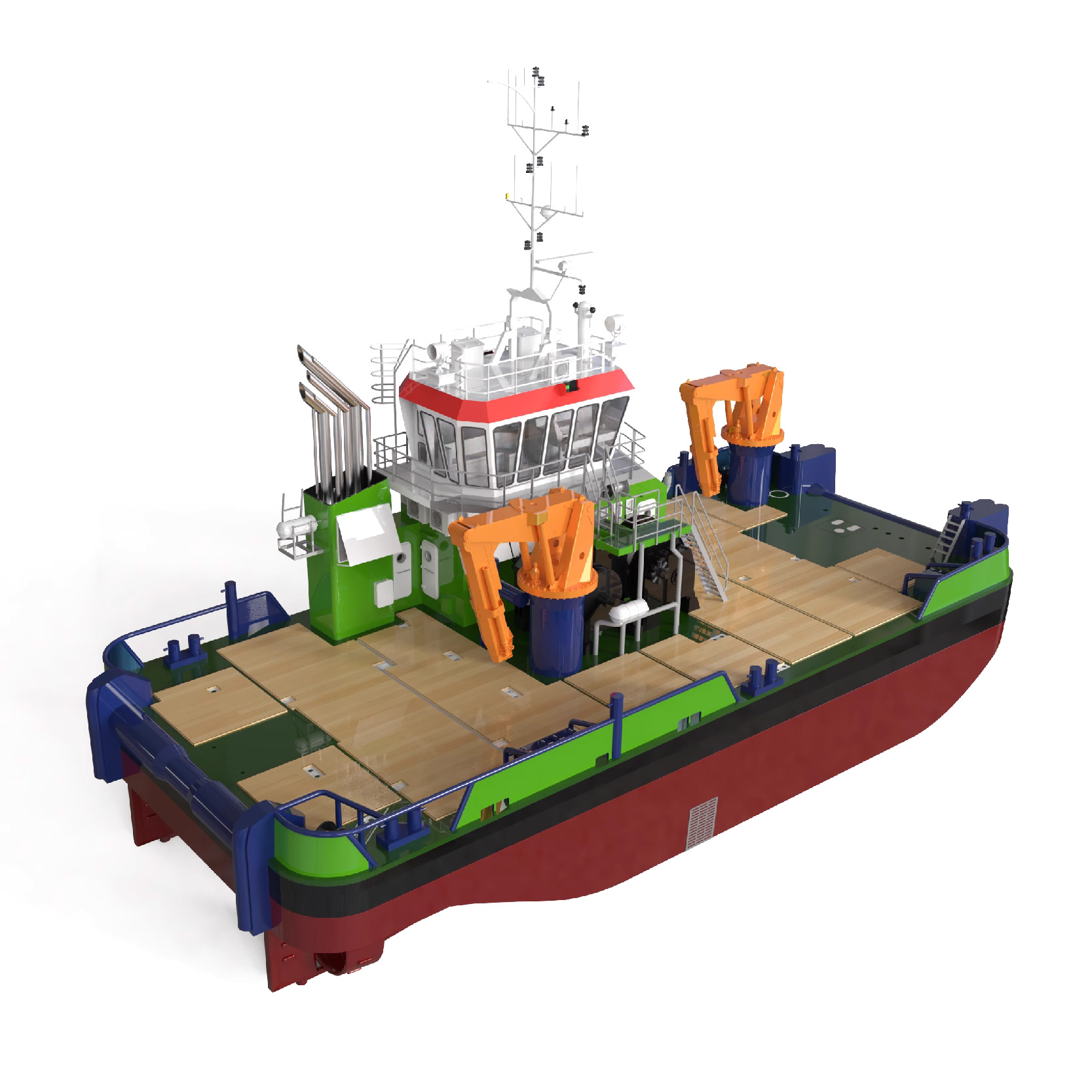 Damen MuC 2712 Tug Boat 1:35/48 849/619mm 33.5/24.4