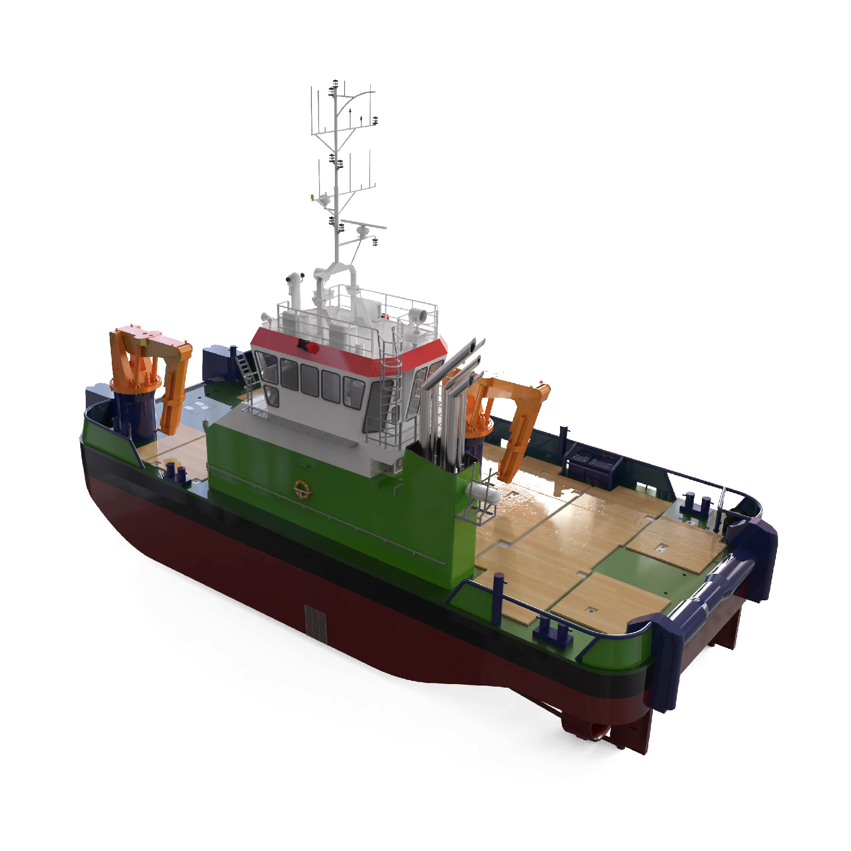 Damen MuC 2712 Tug Boat 1:35/48 849/619mm 33.5/24.4