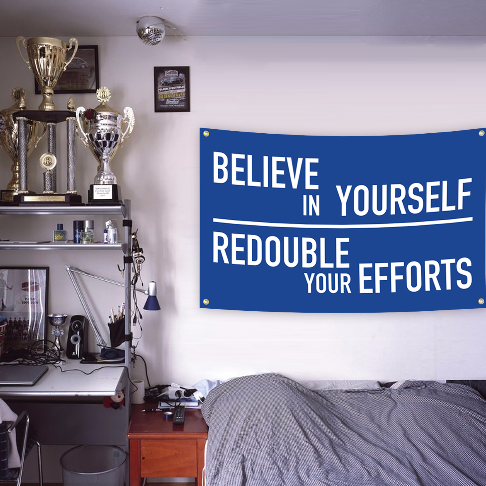 "Good" Motivational Gym Flag Banner - 3x5 Feet, Durable Polyester With Grommets For Wall Decor - View #14